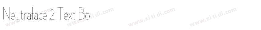 Neutraface 2 Text Bo字体转换